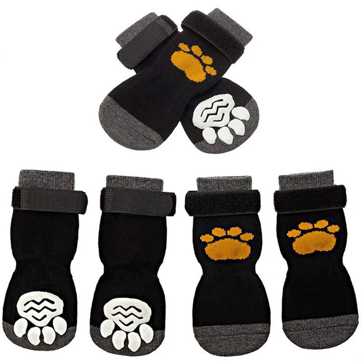 Dog Anti-Slip Socks | Knitted Breathable Fabric | Rubber Grip Indoor Paw Protectors | Sizes S–L