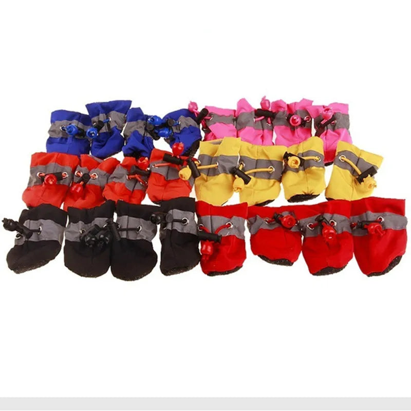 Dog Rain Booties | Waterproof Anti-Slip Paw Shoes | Rubber Sole | Adjustable Fit | Sizes XXS–XXL