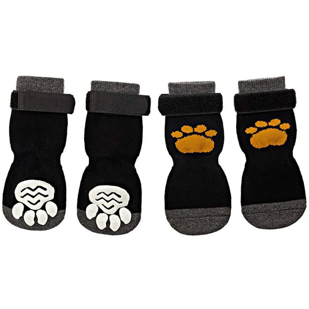 Dog Anti-Slip Socks | Knitted Breathable Fabric | Rubber Grip Indoor Paw Protectors | Sizes S–L