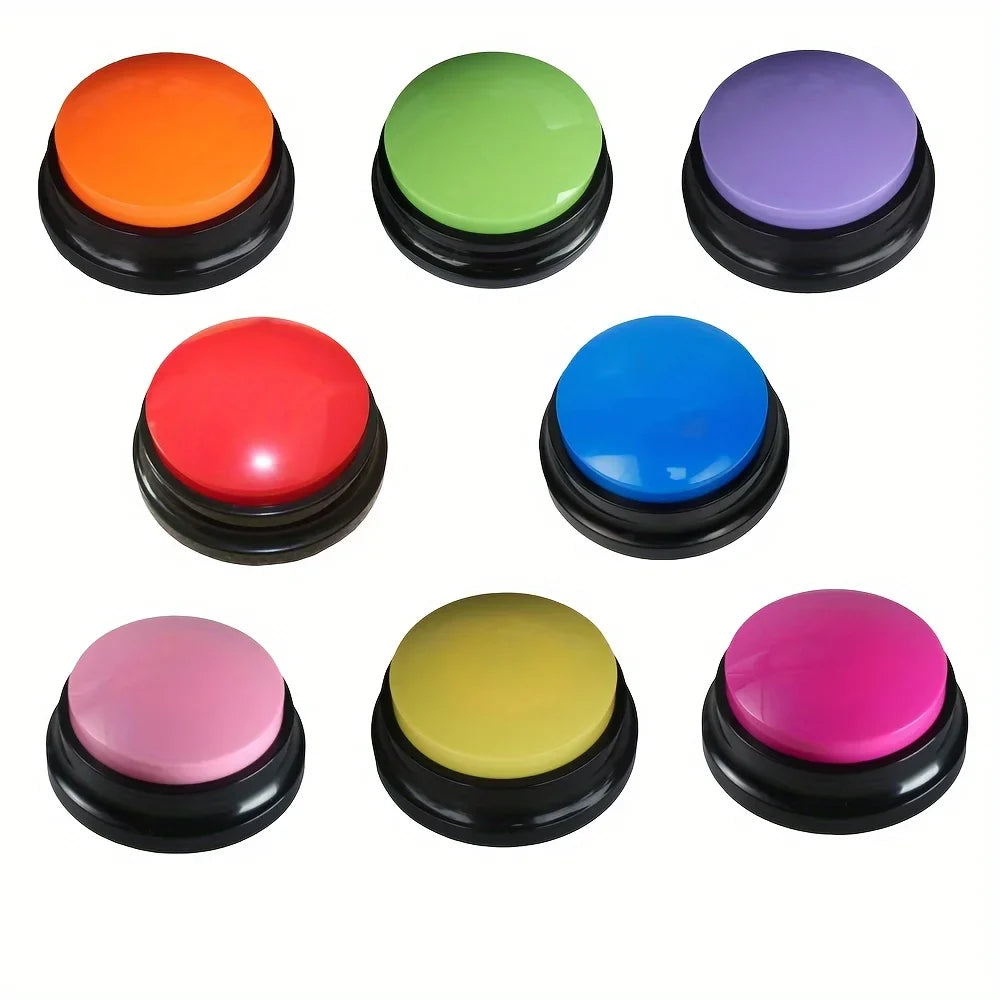 Dog Talking Buttons | Pet Communication Training Buttons | 30-Second Voice Playback | Pack of 4, 6 or 8