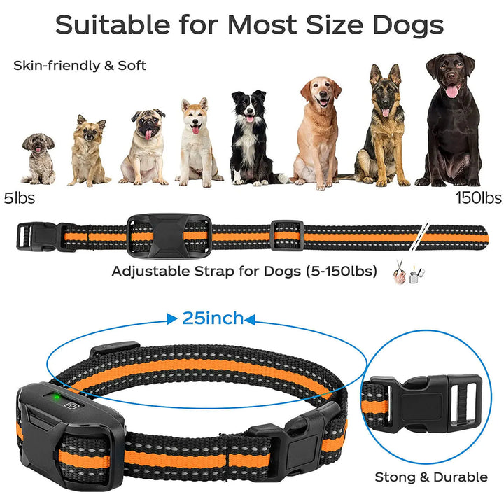 Waterproof Dog Training Collar | Remote Control 300m | Vibration & Sound | Rechargeable | Adjustable for All Breeds