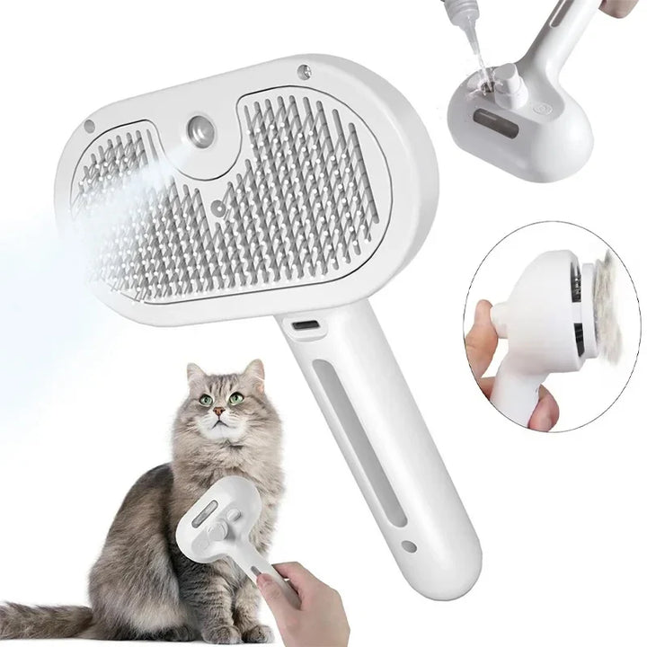 FurFlow 3-in-1 Electric Pet Grooming Brush