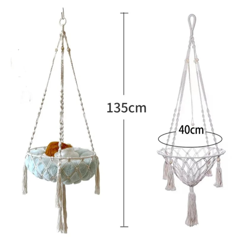 CottonCloud Hand-Woven Pet Hammock