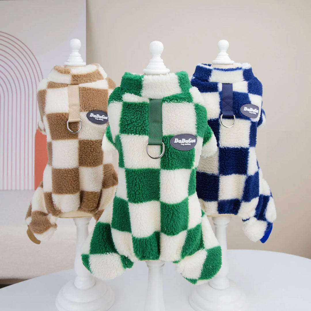 CozyPaws Fleece Dog Overalls