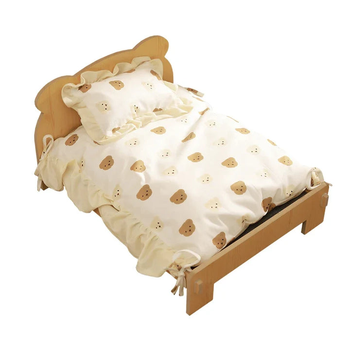 Woodland Teddy Pet Bed