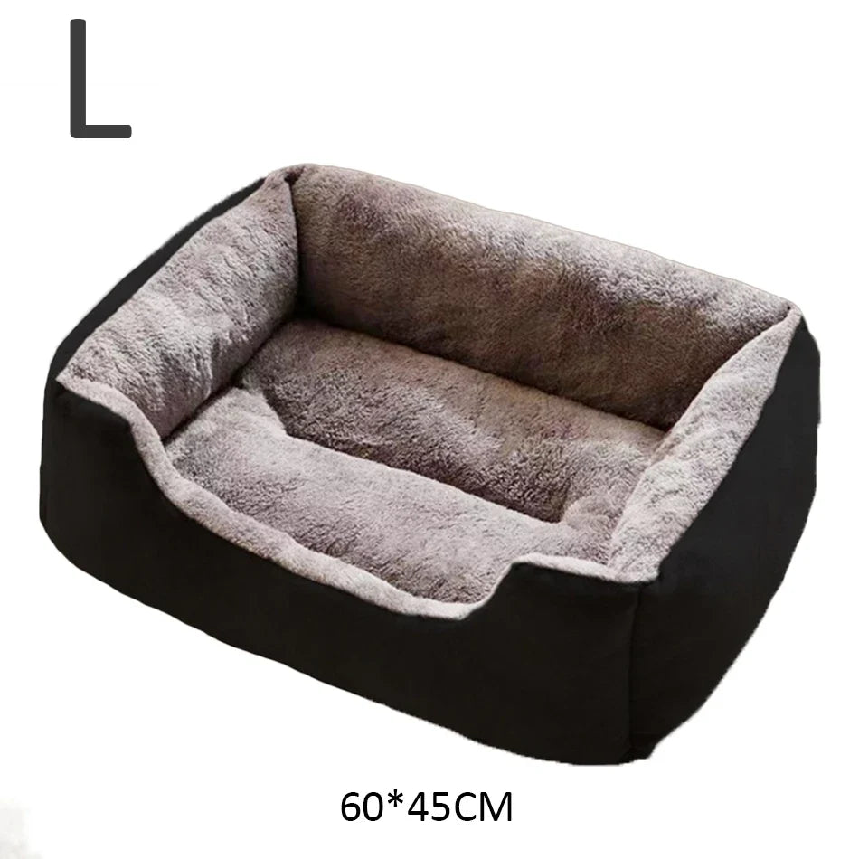 SnuggleNest Plush Cat & Small Dog Bed