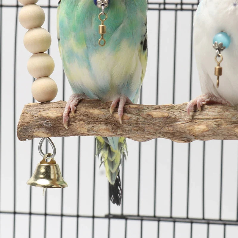 BellPerch Wooden Bird Swing