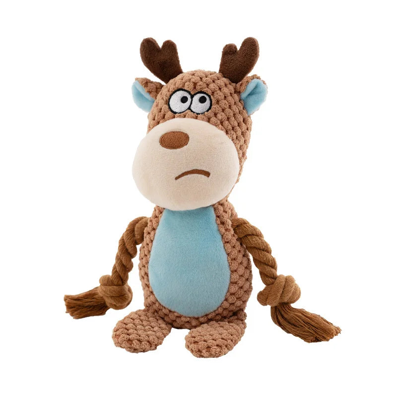 Stuffed Raw Small Joint Dog Plush Chew Toy
