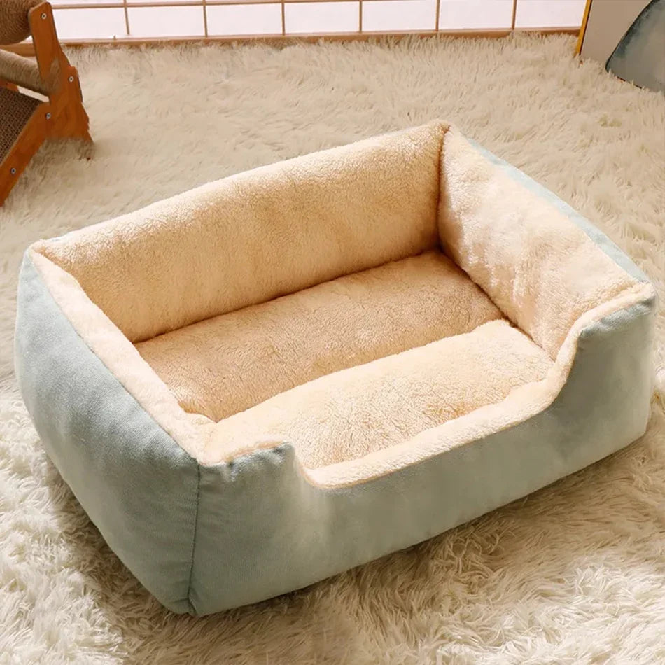SnuggleNest Plush Cat & Small Dog Bed
