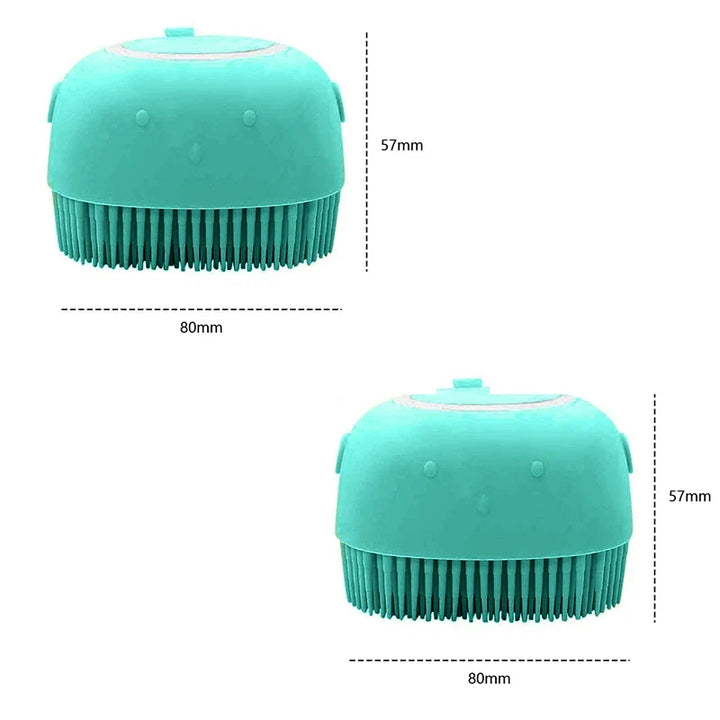 GroomEase Pet Shampoo & Massage Brush
