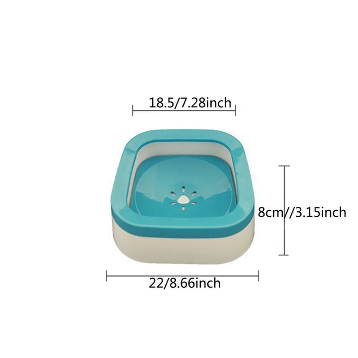SplashGuard Large Capacity Pet Water Bowl