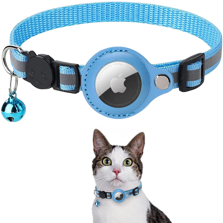 PawTrack AirTag Case & Reflective Pet Collar