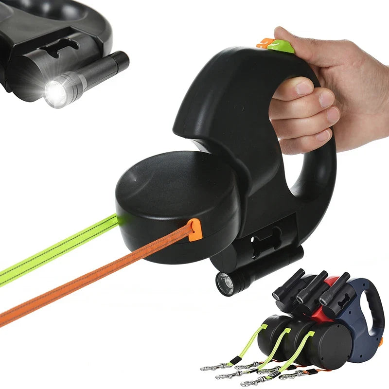 DualStride 3m Retractable Dog Leash