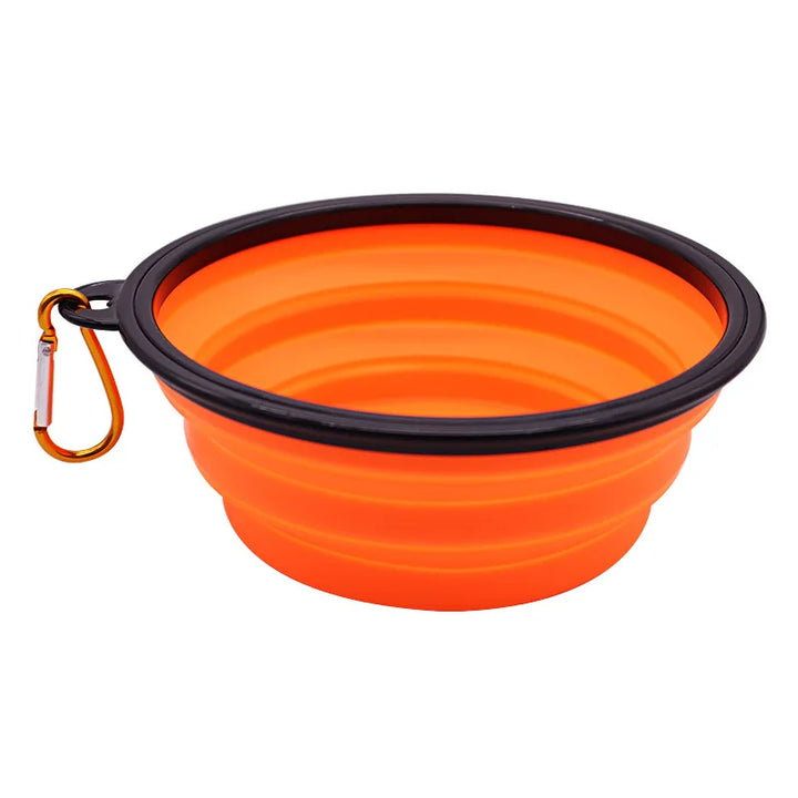 Collapsible Pet Silicone Dog Food & Water Bowl