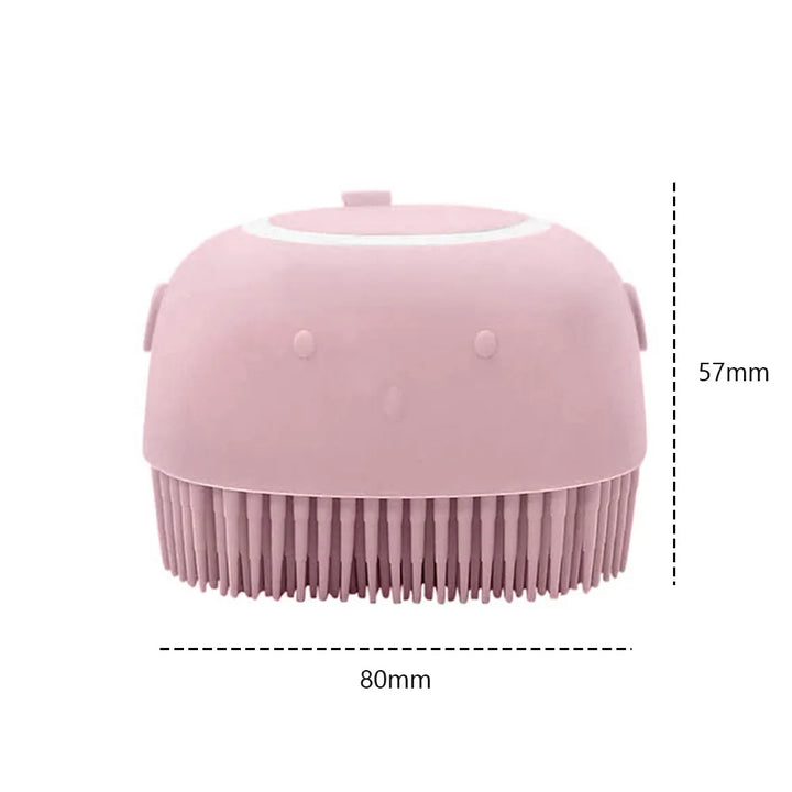 GroomEase Pet Shampoo & Massage Brush