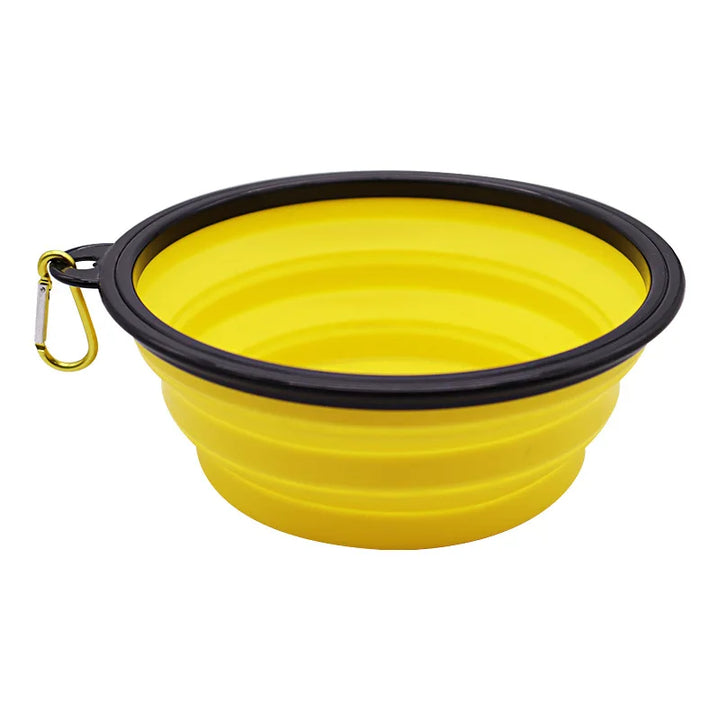 Collapsible Pet Silicone Dog Food & Water Bowl