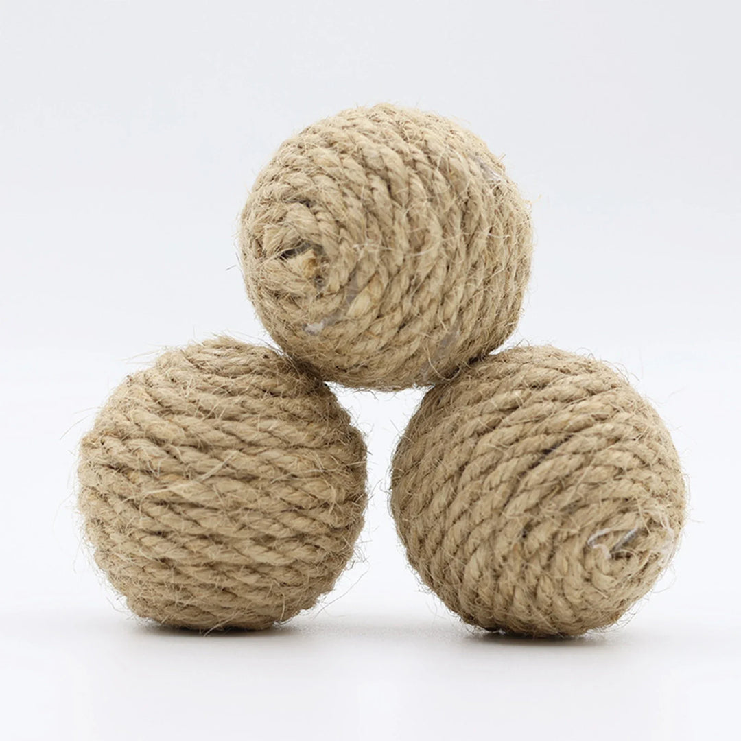 Natural Hemp Rope Interactive Sound Ball