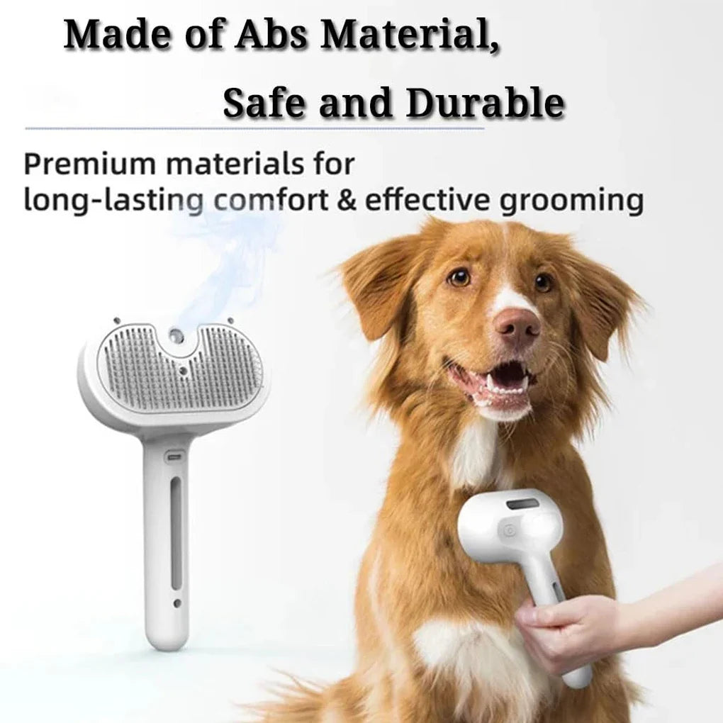 Pet Grooming Steam Brush | Luxury Pet Grooming Brush | Steam Spray Deshedding Tool