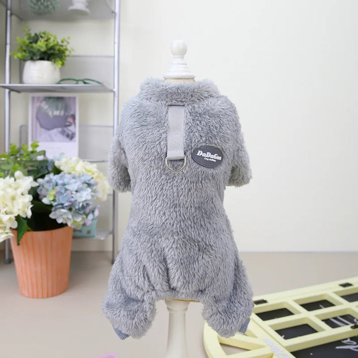 CozyPaws Fleece Dog Overalls