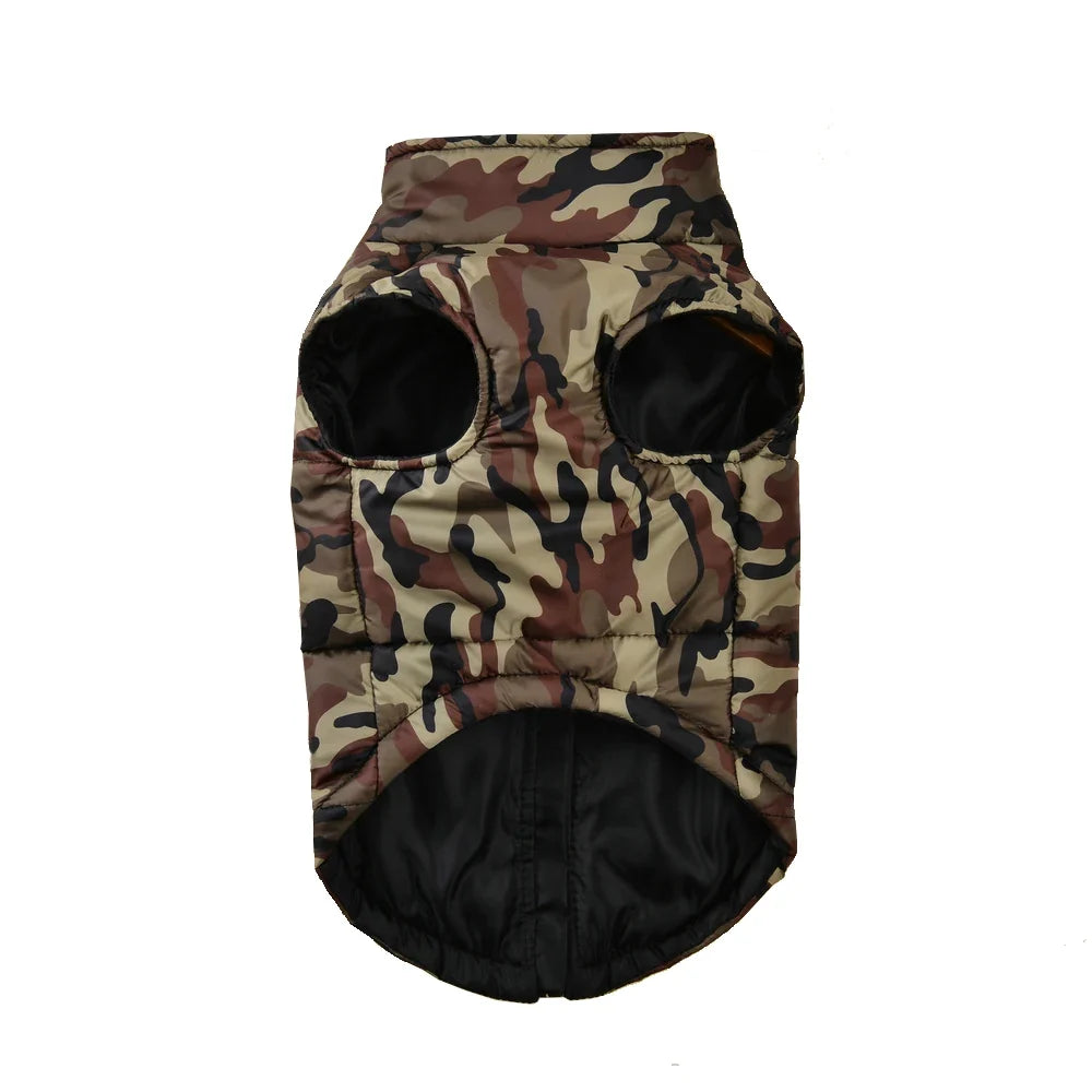 ArcticShield Camo Winter Dog Jacket