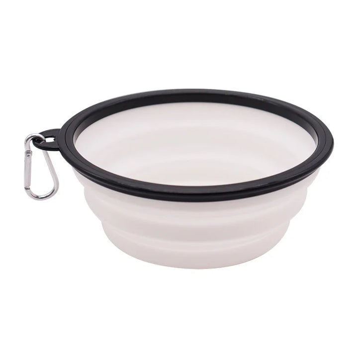 Collapsible Pet Silicone Dog Food & Water Bowl