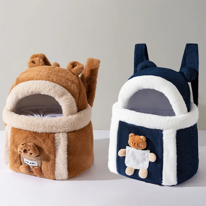 PawVoyage Cartoon Pet Carrier Bag