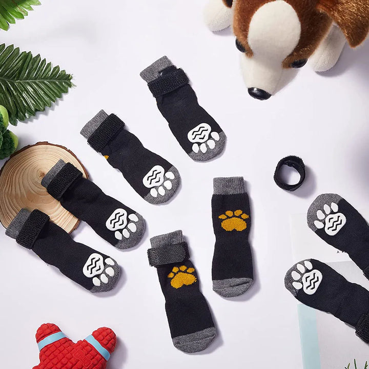 Dog Anti-Slip Socks | Knitted Breathable Fabric | Rubber Grip Indoor Paw Protectors | Sizes S–L