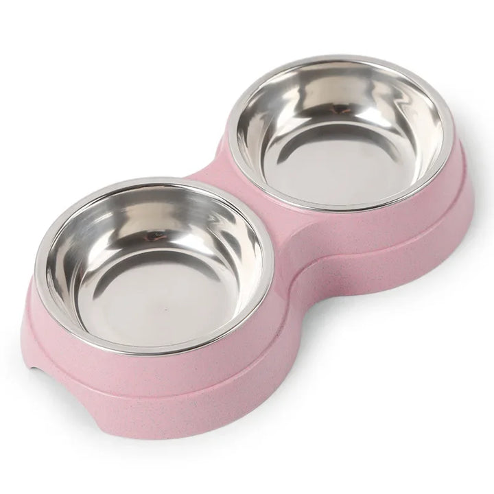 TwinFeast Stainless Steel Double Pet Bowl