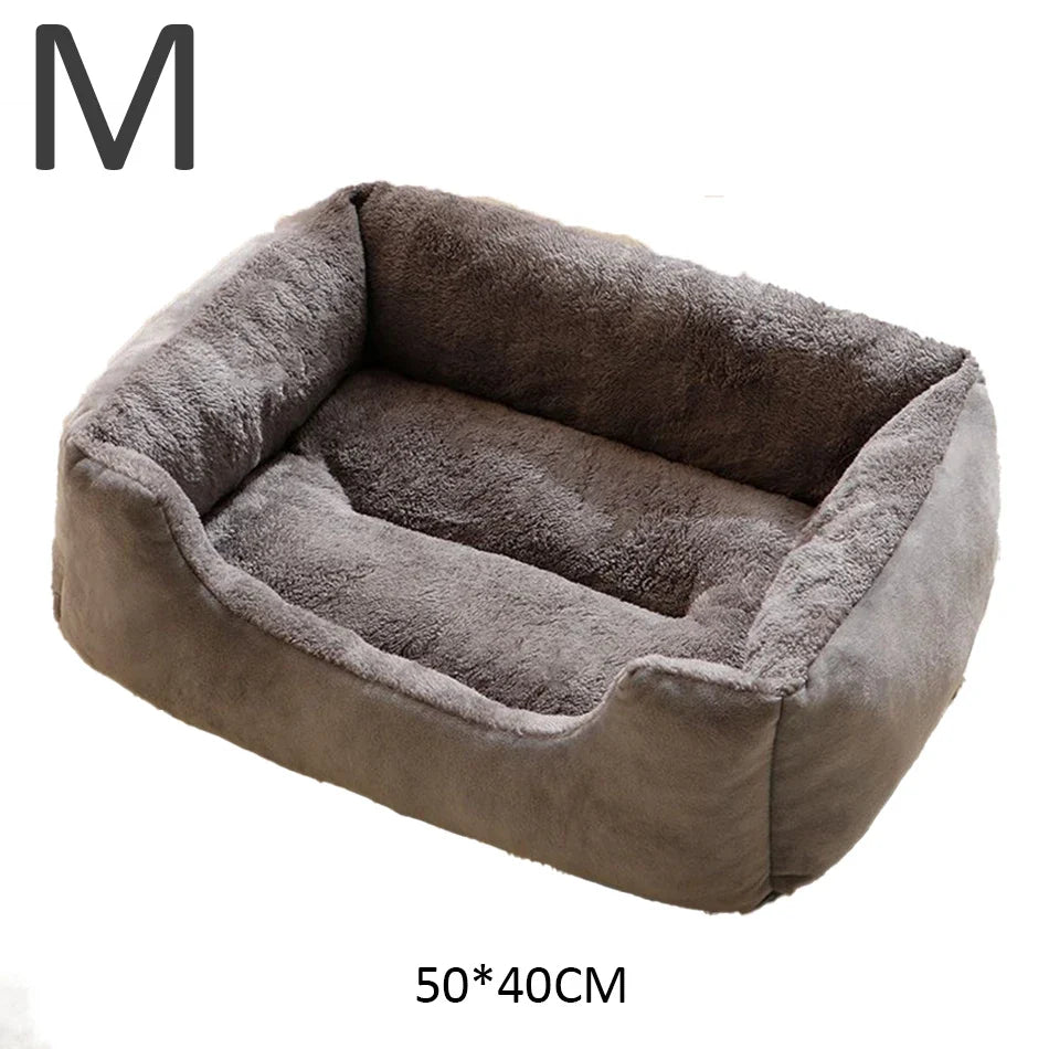 SnuggleNest Plush Cat & Small Dog Bed