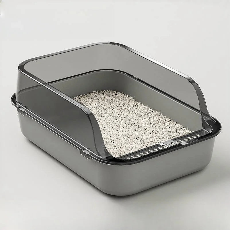 PawEase Large Open Cat Litter Tray