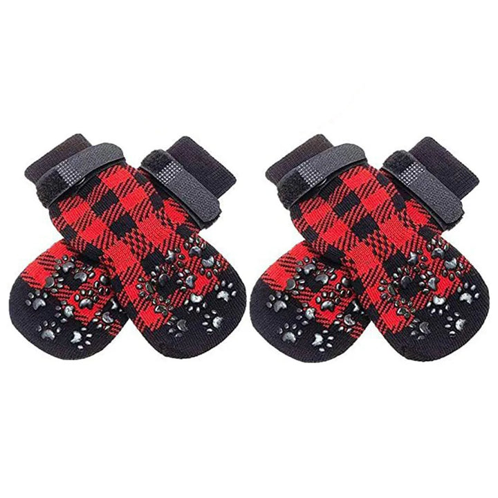 Dog Anti-Slip Socks | Knitted Breathable Fabric | Rubber Grip Indoor Paw Protectors | Sizes S–L
