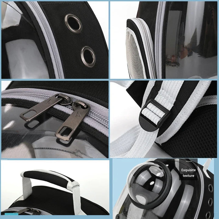 GalaxyPaw Transparent Space Capsule Pet Backpack