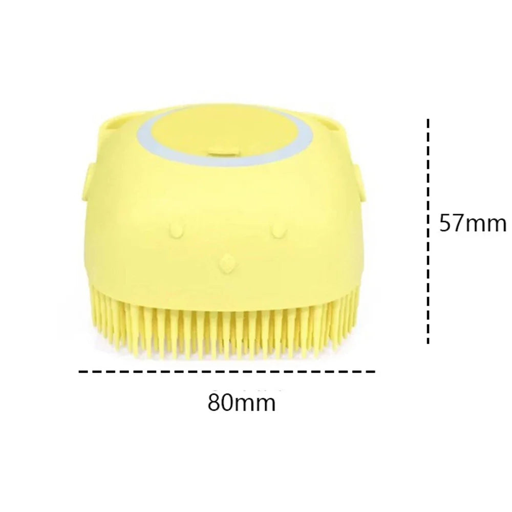 GroomEase Pet Shampoo & Massage Brush