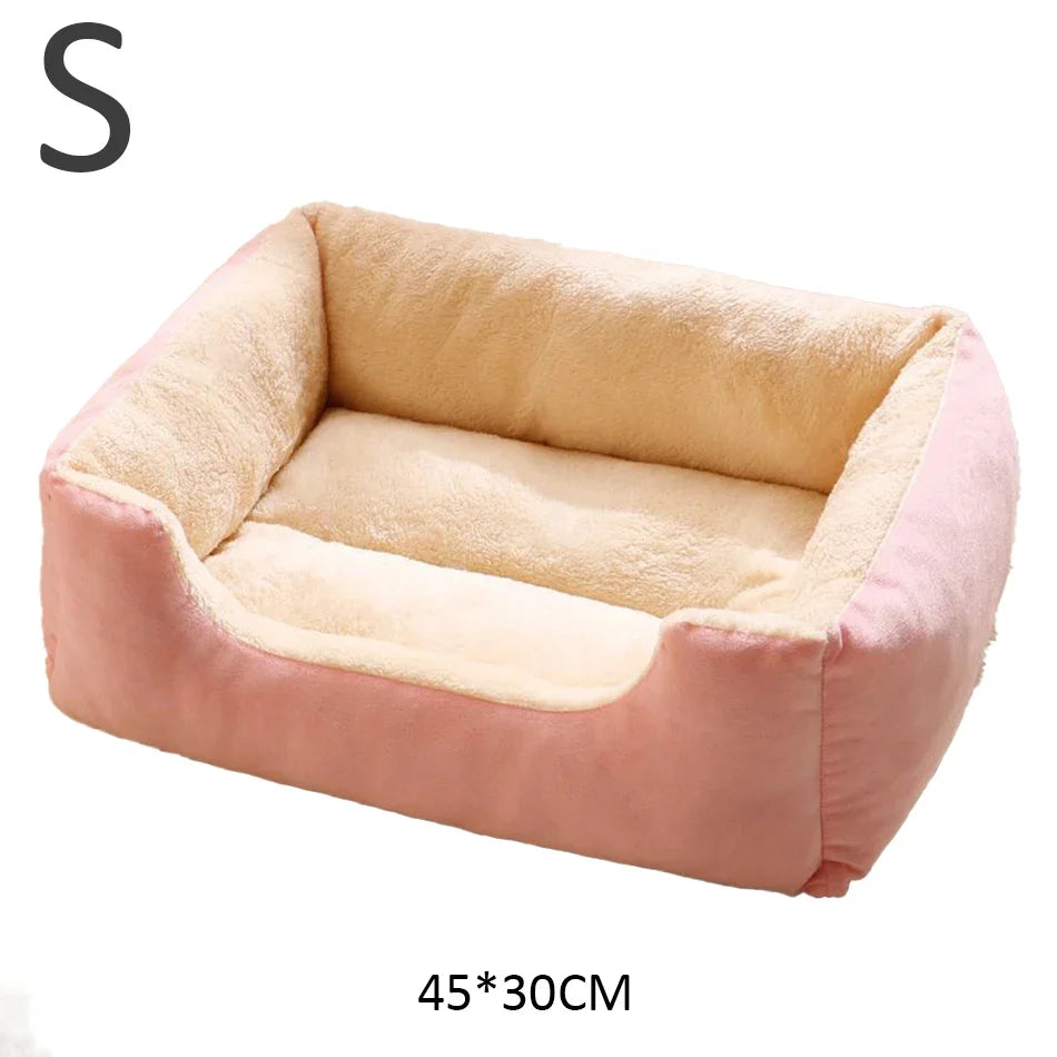 SnuggleNest Plush Cat & Small Dog Bed