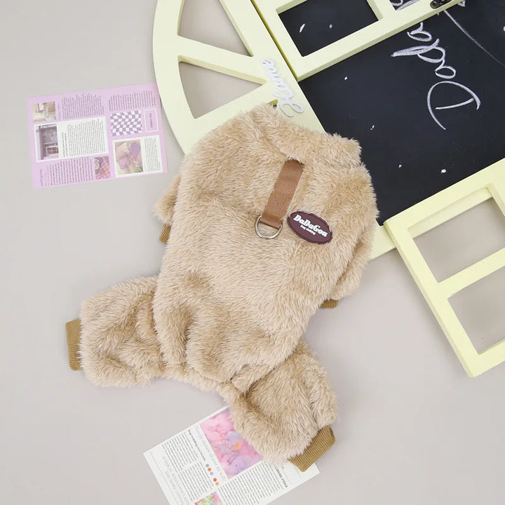 CozyPaws Fleece Dog Overalls