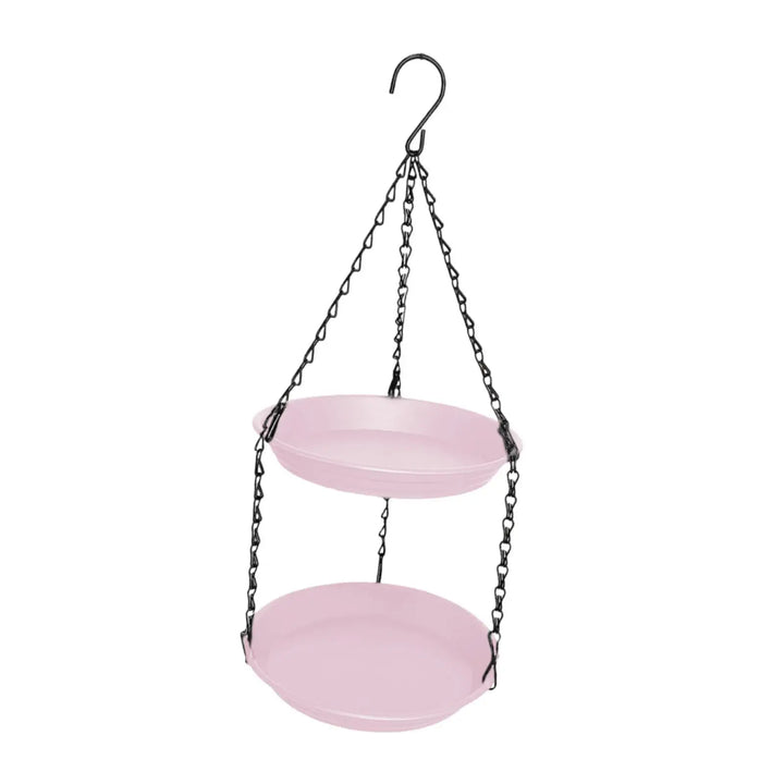 FeatherFeast Dual Bowl Hanging Bird Feeder