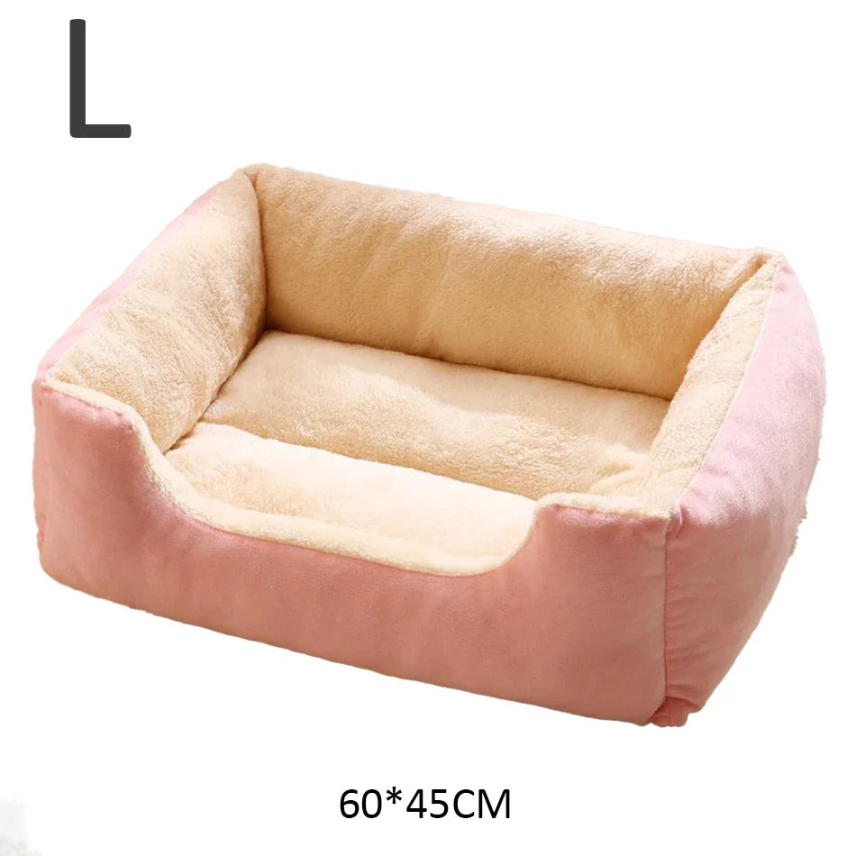 SnuggleNest Plush Cat & Small Dog Bed