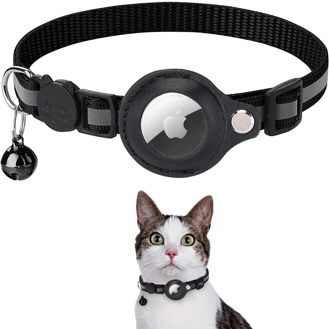 PawTrack AirTag Case & Reflective Pet Collar