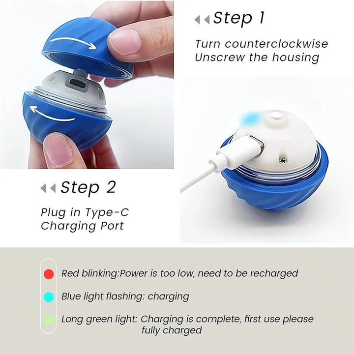 Interactive Smart Dog Ball | Automatic Rechargeable Toy | Interactive Training & Play Toy