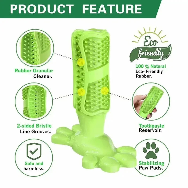 Cactus Dog Chew Toy | Rubber Treat Dispenser | Dental Toothbrush Toy for All Dogs