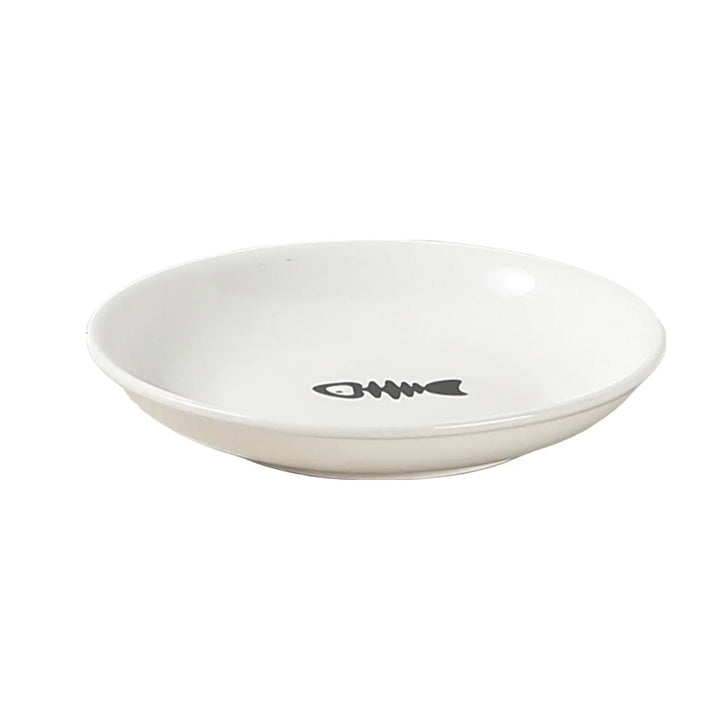 WhiskerEase Elevated Ceramic Cat Bowl