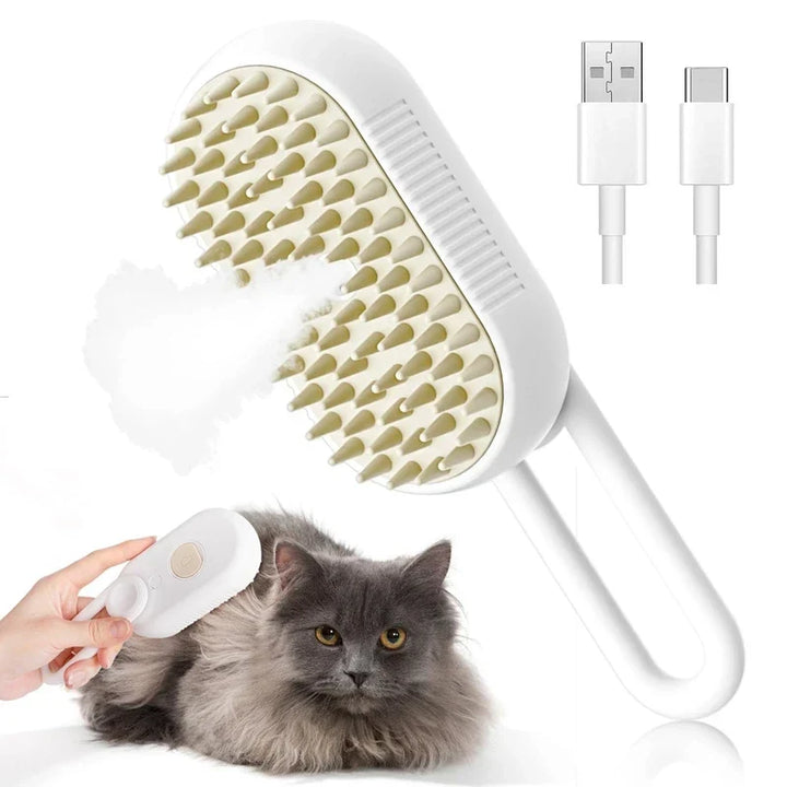 FurFlow 3-in-1 Electric Pet Grooming Brush