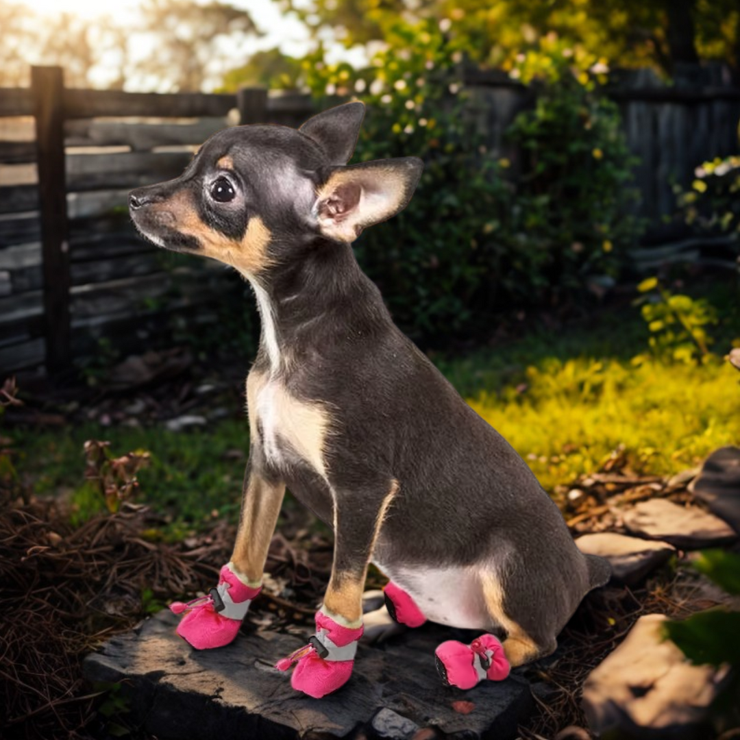 Dog Rain Booties | Waterproof Anti-Slip Paw Shoes | Rubber Sole | Adjustable Fit | Sizes XXS–XXL
