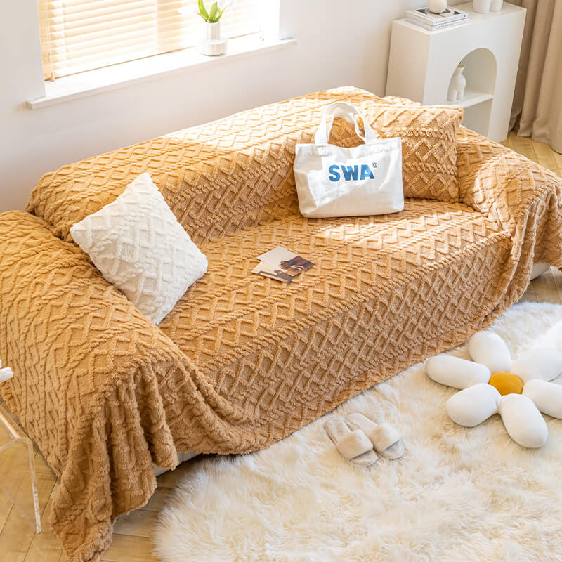 Fleece Sofa Throw | Soft Washable | Scratch-Resistant Sofa Protector