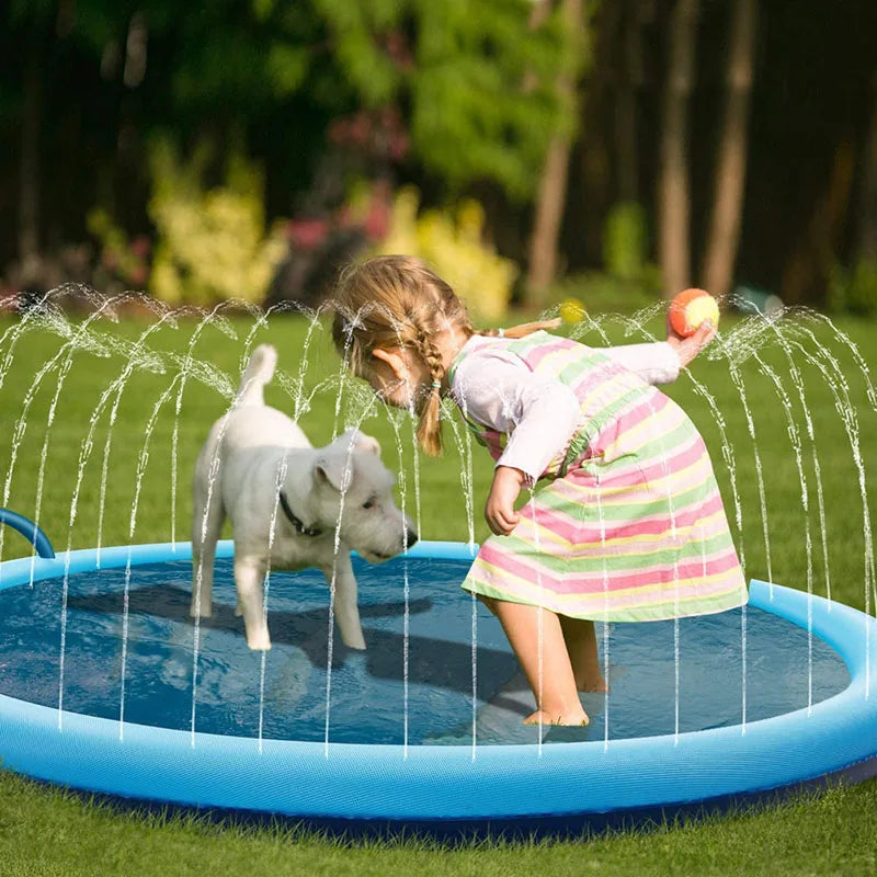 Dog Splash Pad | Inflatable Sprinkler Pool Toy
