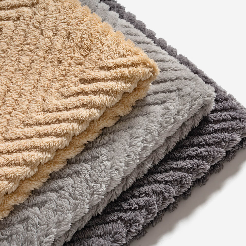 Thickened Plush Herringbone Sofa Cover | Non-Slip Pet-Proof Couch Protector | Machine Washable