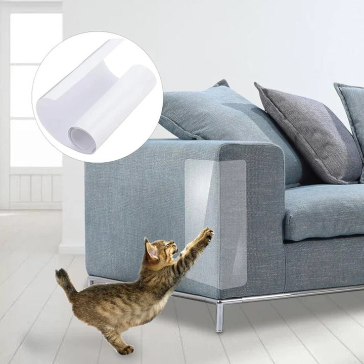 Self-Adhesive Cat Furniture Scratch Protector – Transparent