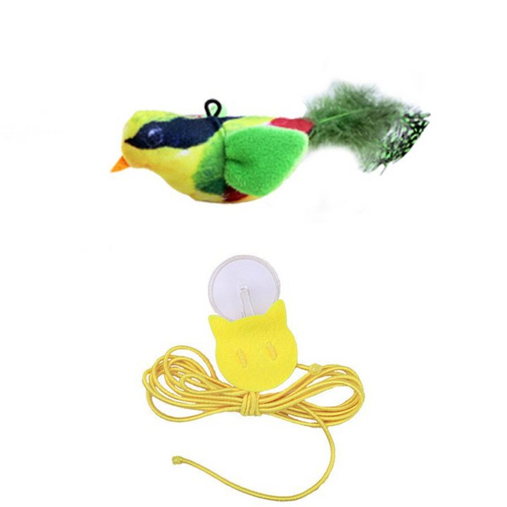 Hanging bird cat toy