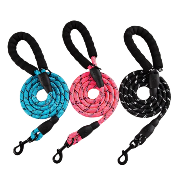 Reflective Dog Lead | Heavy Duty Nylon | Padded Handle
