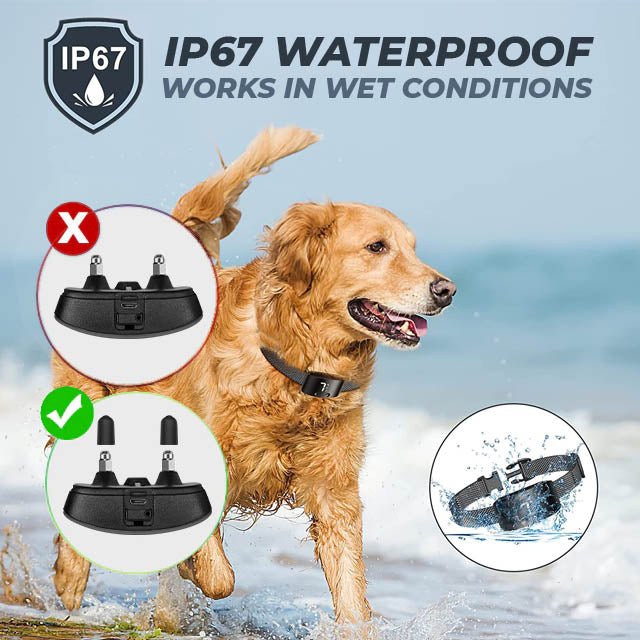Anti Bark Dog Collar | Automatic Sound & Vibration | Rechargeable | No Shock | Humane Training | for Small Medium Large Dogs